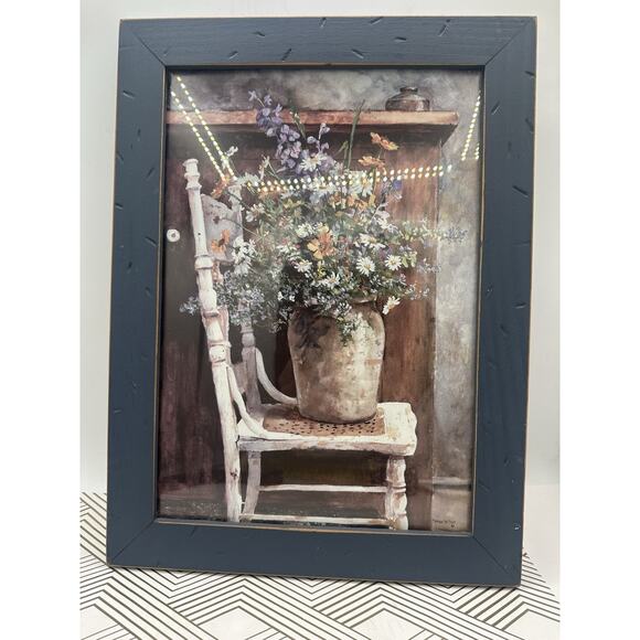 Vintage, Framed & Matted Morning Arrangements Print By Patton Wilson - Picture 1 of 5